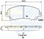 COMLINE Piduriklotsi komplekt, ketaspidur CBP32278