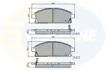 COMLINE Piduriklotsi komplekt,  ketaspidur CBP3591