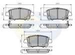 COMLINE Piduriklotsi komplekt,  ketaspidur CBP3901