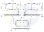 COMLINE Piduriklotsi komplekt,  ketaspidur CBP3935