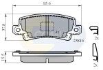 COMLINE Piduriklotsi komplekt,  ketaspidur CBP3942