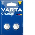 VARTA CR2025 LIITIUM TABLETT-PATAREI 170 MAH 2TK
