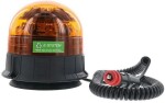 kollane vilkur 12/24v led 7w 3-punktkinnitus/ magnet. ¨143x137