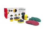 Puhastusharjad puuridele ja kruvikeerajatele + padjad 10 tk amio-02593