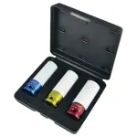 3-os. valuvelje löökpadrunite komplekt 17/19/21mm 1/2" jbm