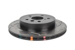 DBA DBA 43467S / high-efficiency brake disc, 1pc, 4000 t3, ventilated, slotted, rear, outer diameter 297 mm, thickness 18 mm, fits: toyota yaris 1.6 02.20-