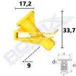 Kattetihvt (kogus pakendis: 5 tk) sobib: SMART FORTWO 451 01.07-07.14