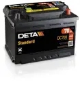 Aku DETA 12V 70Ah/640A STANDARD (R+ en) 278x175x190 B13 (käivitusaku)