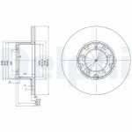 DELPHI  Тормозной диск BG2265
