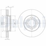 DELPHI  Тормозной диск BG2272