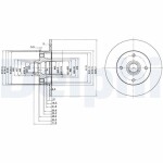 DELPHI  Тормозной диск BG2389