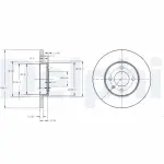 DELPHI Piduriketas BG2454