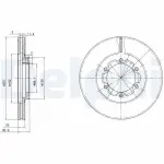 DELPHI Тормозной диск BG2524