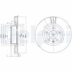 DELPHI Piduriketas BG2742