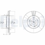 DELPHI Piduriketas BG2768