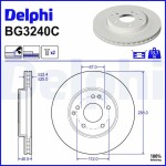 DELPHI Piduriketas BG3240C
