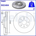 DELPHI Piduriketas BG3404