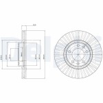 DELPHI Piduriketas BG3835C