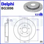 DELPHI Piduriketas BG3896