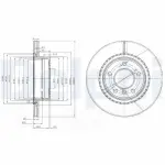 DELPHI Тормозной диск BG3901C