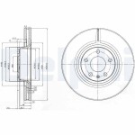DELPHI Тормозной диск BG3939