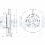 DELPHI Piduriketas BG3980C