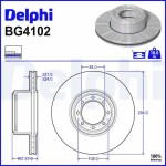 DELPHI Тормозной диск BG4102