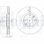 DELPHI Piduriketas BG4166