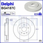 DELPHI Piduriketas BG4187C