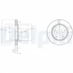 DELPHI Piduriketas BG4212