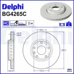 DELPHI Piduriketas BG4265C