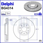 DELPHI Piduriketas BG4314