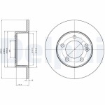 DELPHI Тормозной диск BG4321
