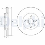 DELPHI Piduriketas BG4647C
