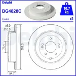 DELPHI Piduriketas BG4828C