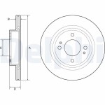 DELPHI Тормозной диск BG4830C