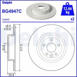 DELPHI Тормозной диск BG4947C