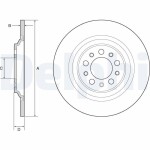 DELPHI Тормозной диск BG4961C