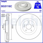 DELPHI Piduriketas BG5116C