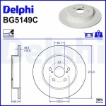 DELPHI Тормозной диск BG5149C