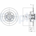 DELPHI Piduriketas BG9028RS