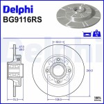 DELPHI Piduriketas BG9116RS