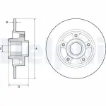 DELPHI Piduriketas BG9137RS