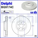 DELPHI Piduriketas BG9174C