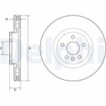 DELPHI Тормозной диск BG9183C