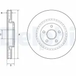 DELPHI Тормозной диск BG9213C