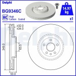 DELPHI Тормозной диск BG9346C