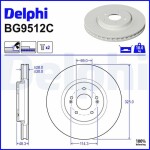 DELPHI Piduriketas BG9512C