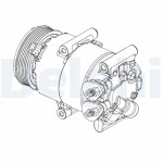 DELPHI Kompressor,  kliimaseade 12V CS20324