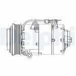 DELPHI Kompressor,  kliimaseade 12V CS20358